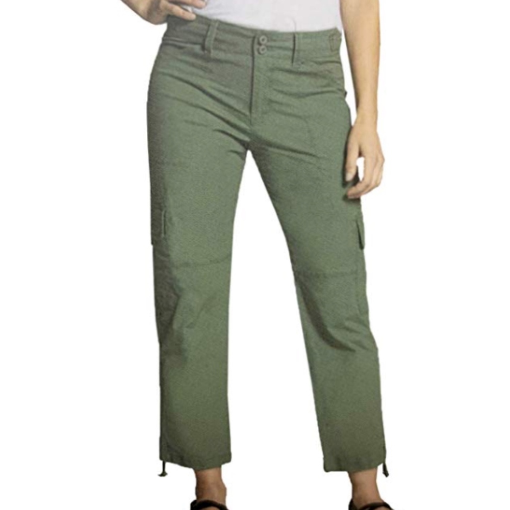 Blossom & Clover Ladies' Cargo Ankle Pants Olive